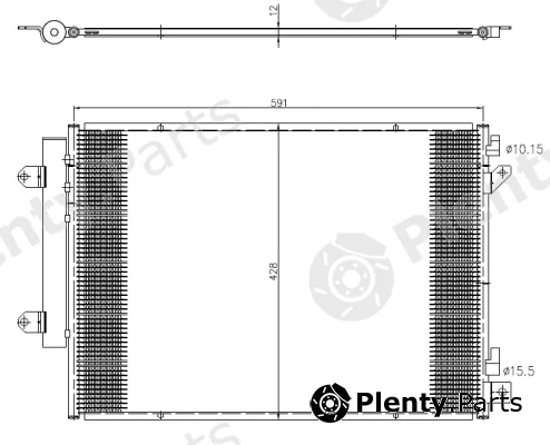 NRF 350472 — Condenser, air conditioning EASY FIT