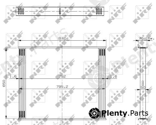 NRF 19063 — Radiator Core, charge air cooler