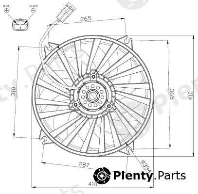 NRF 47962 — Fan, engine cooling