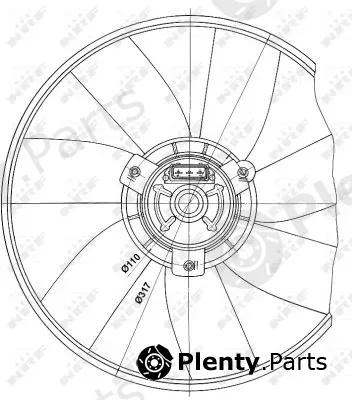 NRF 47660 — Fan, engine cooling