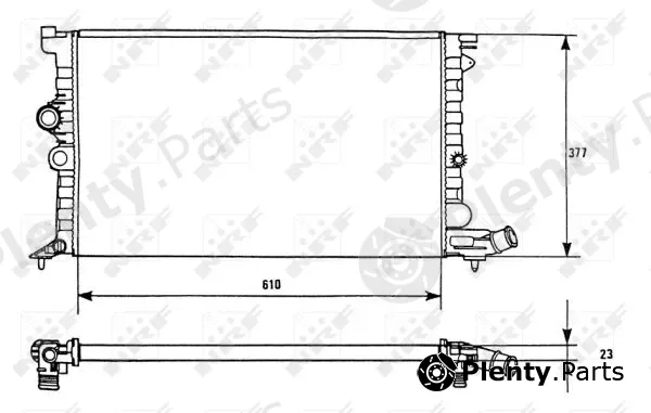 NRF 58946 — Radiator, engine cooling