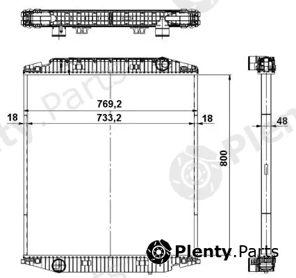 NRF 539567 — Radiator, engine cooling