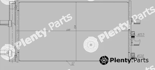NRF 350474 — Condenser, air conditioning EASY FIT