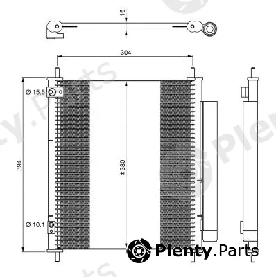 NRF 350326 — Condenser, air conditioning EASY FIT