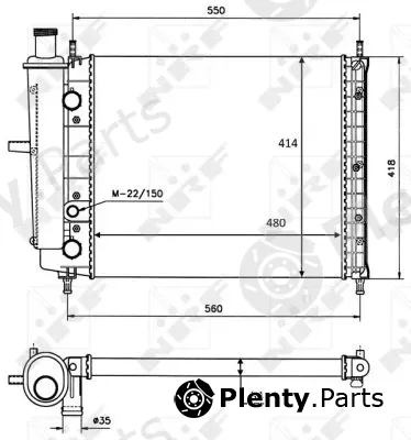 NRF 58015 — Radiator, engine cooling