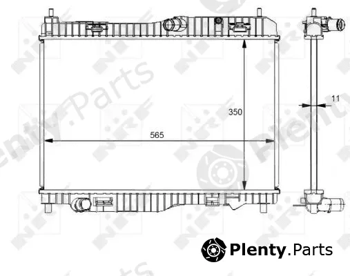 NRF 59138 — Radiator, engine cooling