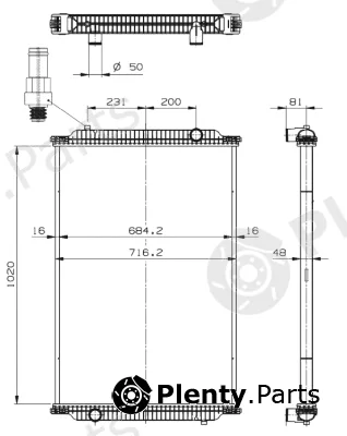 NRF 529726 — Radiator, engine cooling