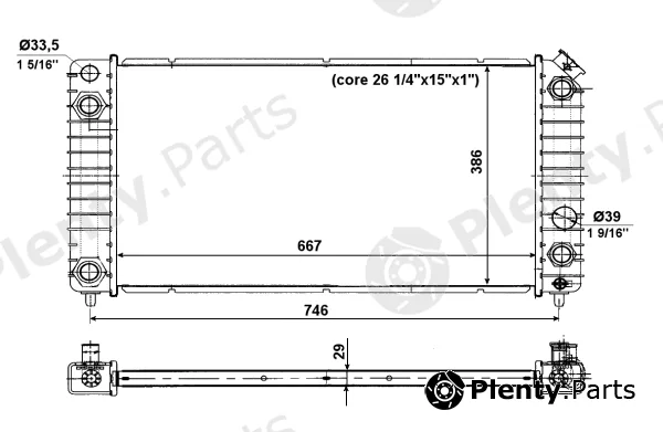 NRF 56011 — Radiator, engine cooling EASY FIT