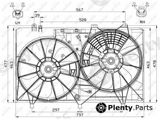 NRF 47565 — Fan, engine cooling