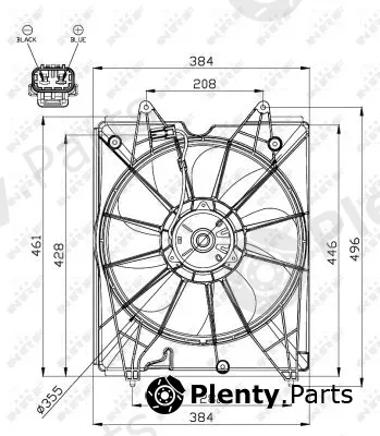 NRF 47563 — Fan, engine cooling