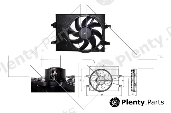 NRF 47007 — Fan, engine cooling