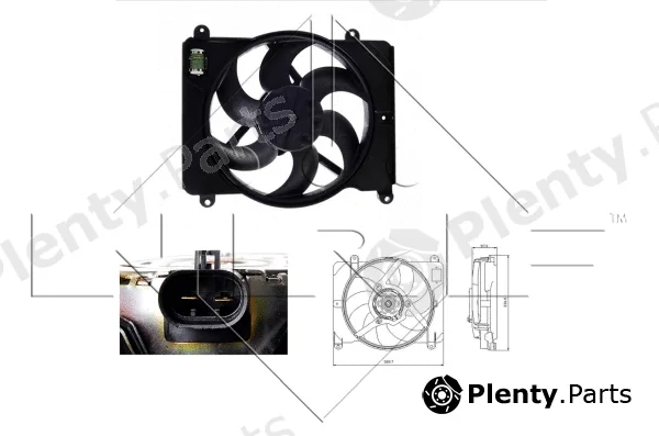 NRF 47255 — Fan, engine cooling