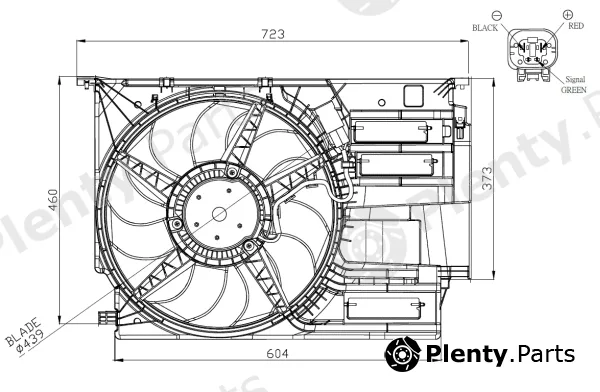 NRF 47954 — Fan, engine cooling