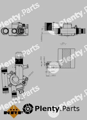 NRF 725011 — Thermostat, coolant EASY FIT