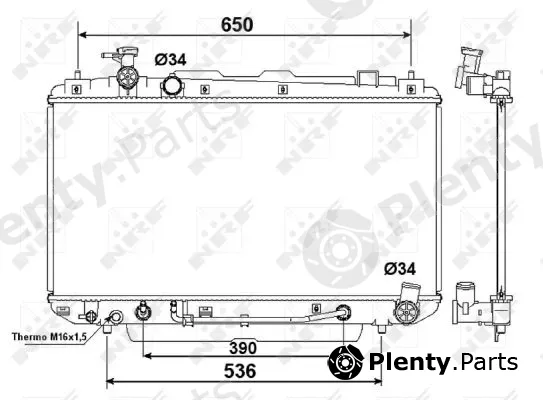 NRF 58415 — Radiator, engine cooling