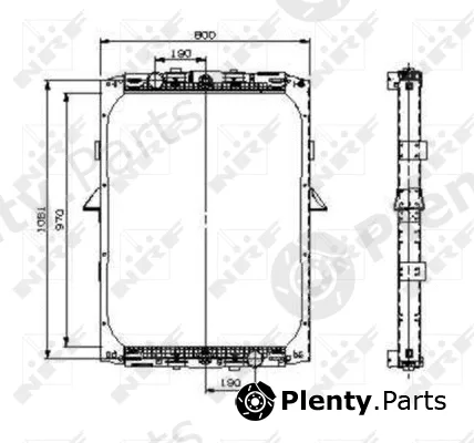 NRF 519551 — Radiator, engine cooling