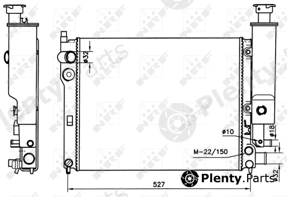NRF 58776 — Radiator, engine cooling