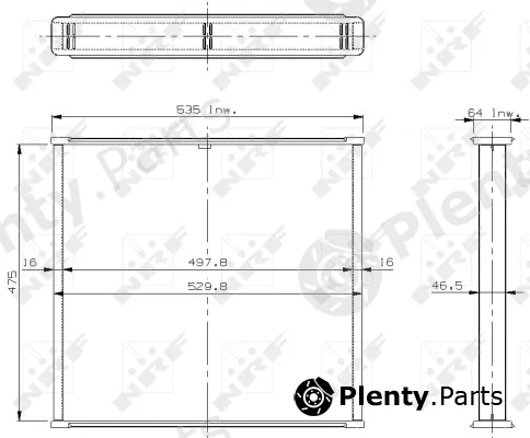 NRF 18721 — Core, radiator