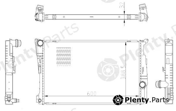 NRF 59228 — Radiator, engine cooling