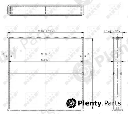 NRF 23978 — Core, radiator
