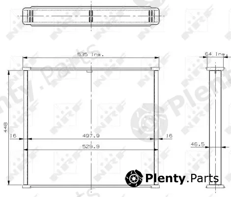 NRF 18722 — Core, radiator