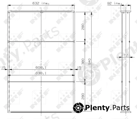NRF 13300 — Core, radiator