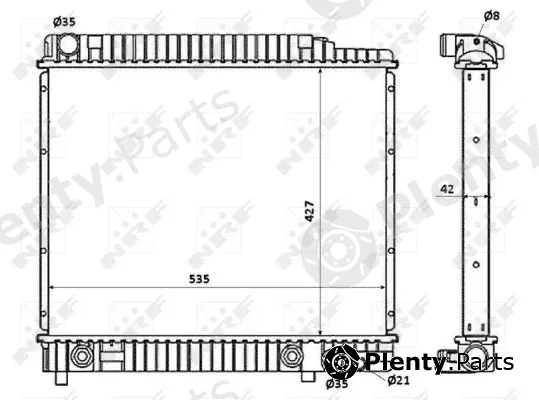 NRF 58348 — Radiator, engine cooling EASY FIT
