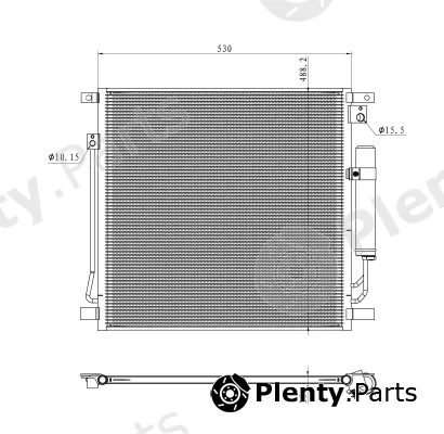 NRF 350502 — Condenser, air conditioning EASY FIT