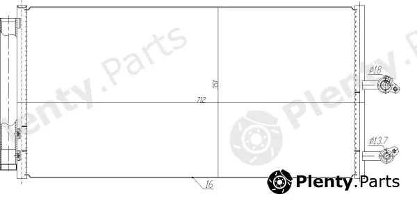 NRF 350470 — Condenser, air conditioning EASY FIT