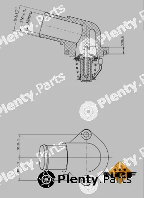 NRF 725037 — Thermostat, coolant EASY FIT