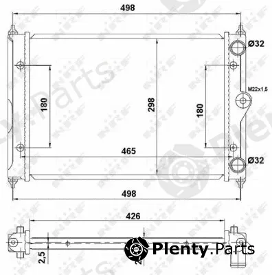 NRF 519505 — Radiator, engine cooling