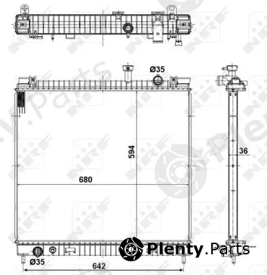 NRF 56082 — Radiator, engine cooling EASY FIT
