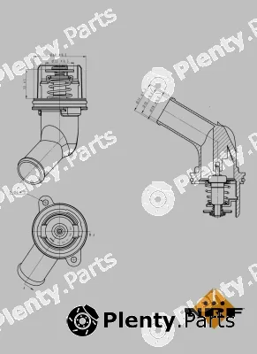 NRF 725055 — Thermostat, coolant EASY FIT