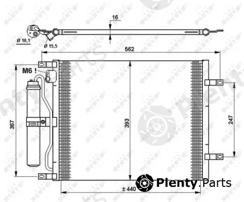 NRF 35784 — Condenser, air conditioning EASY FIT