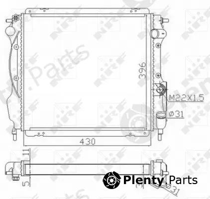 NRF 59121 — Radiator, engine cooling