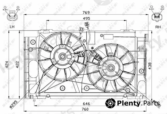 NRF 47568 — Fan, engine cooling