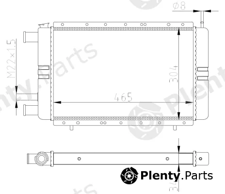 NRF 54684 — Radiator, engine cooling