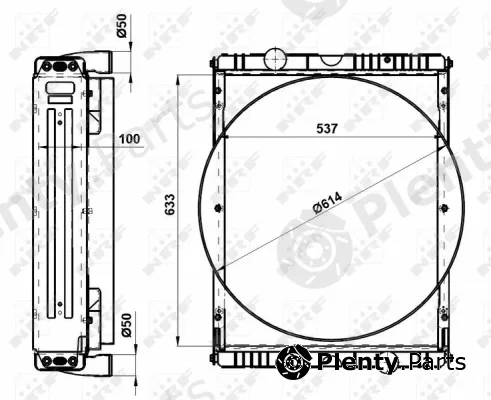 NRF 54097 — Radiator, engine cooling