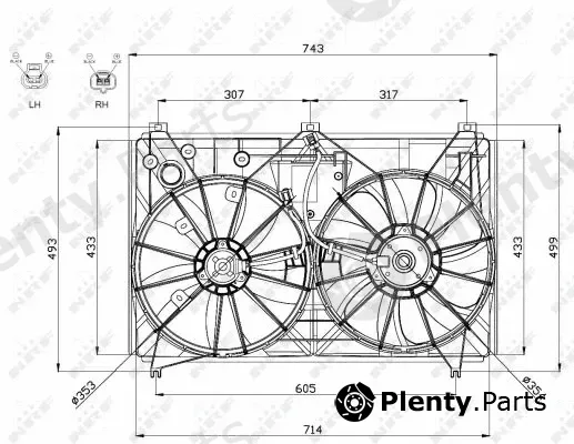NRF 47569 — Fan, engine cooling