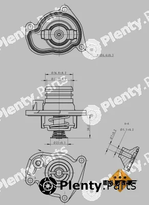 NRF 725008 — Thermostat, coolant EASY FIT