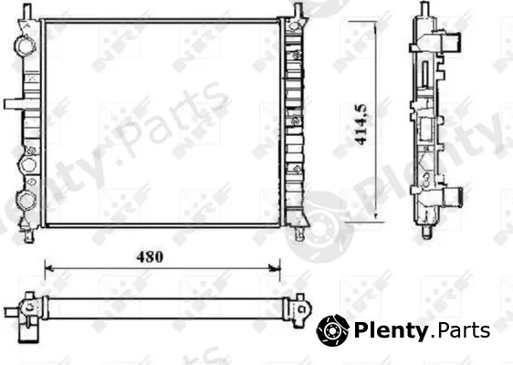 NRF 58191 — Radiator, engine cooling