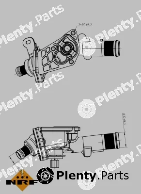 NRF 725078 — Thermostat, coolant EASY FIT