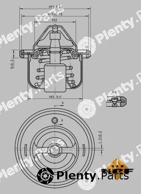 NRF 725127 — Thermostat, coolant EASY FIT