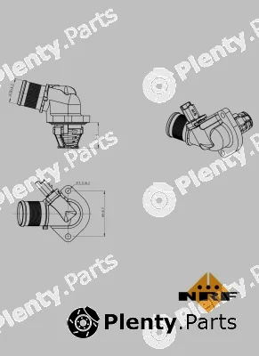 NRF 725015 — Thermostat, coolant EASY FIT