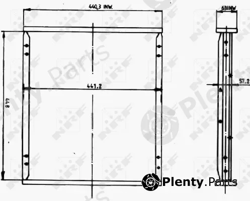 NRF 17452 — Core, radiator