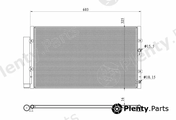 NRF 350487 — Condenser, air conditioning EASY FIT