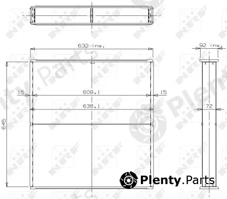 NRF 13304 — Core, radiator