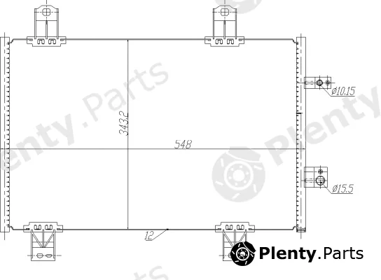 NRF 350480 — Condenser, air conditioning EASY FIT