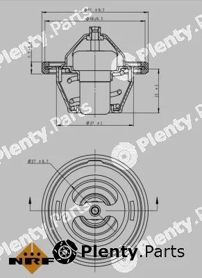 NRF 725154 — Thermostat, coolant EASY FIT