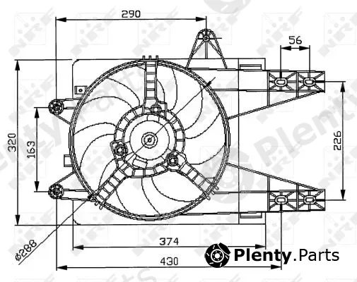 NRF 47038 — Fan, engine cooling